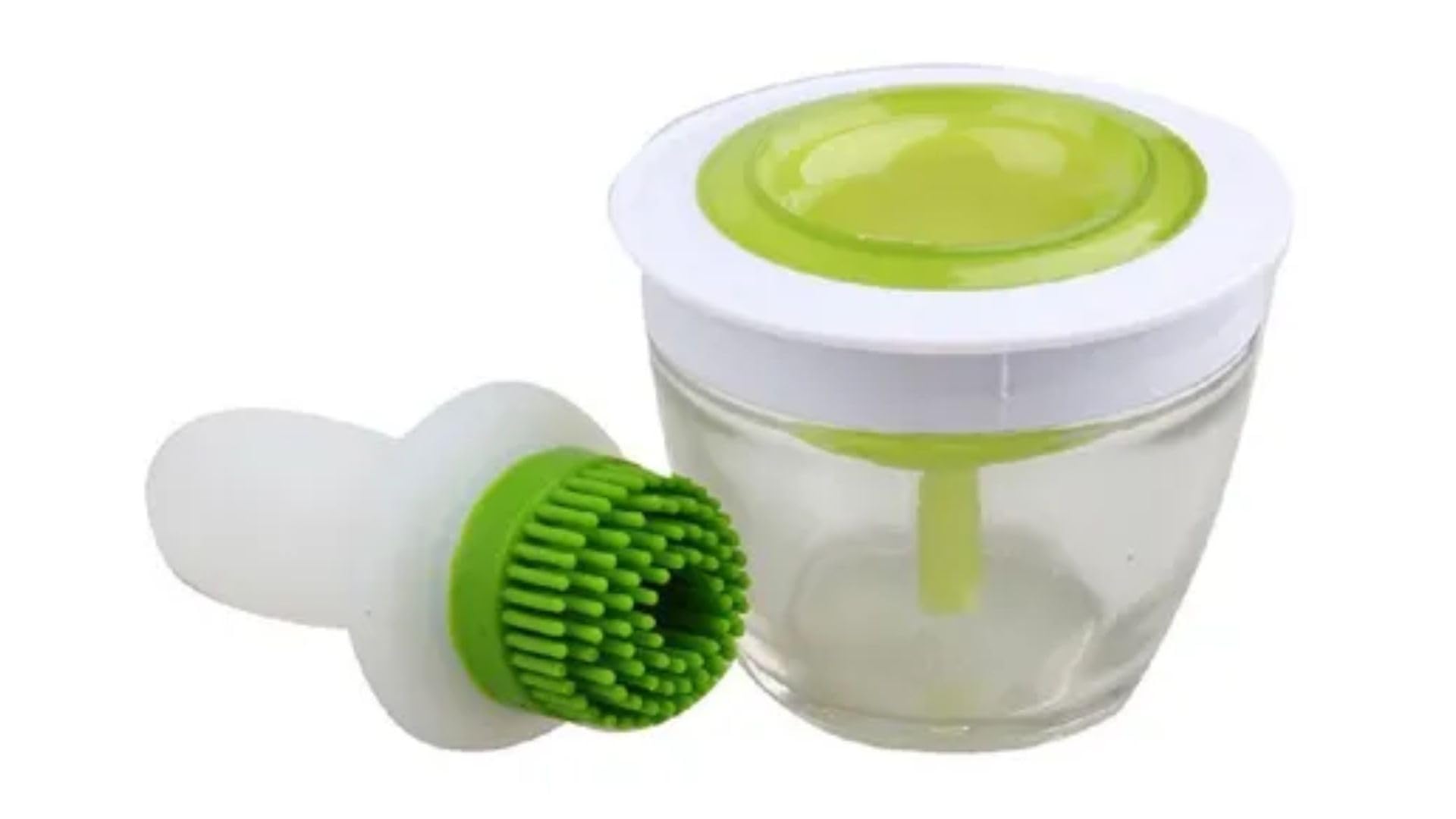 Olrada Chef Basting Brush Set Silicone Pastry Brush Oil Pot With Brush (Basting Brush Set New)