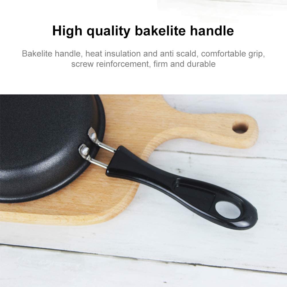 Demoyaya One Egg Frying Pan, Mini Induction Frying Eggs Pan, 4.7'' Single Egg Durable Small Pan With Handle Heat Resistant Non S