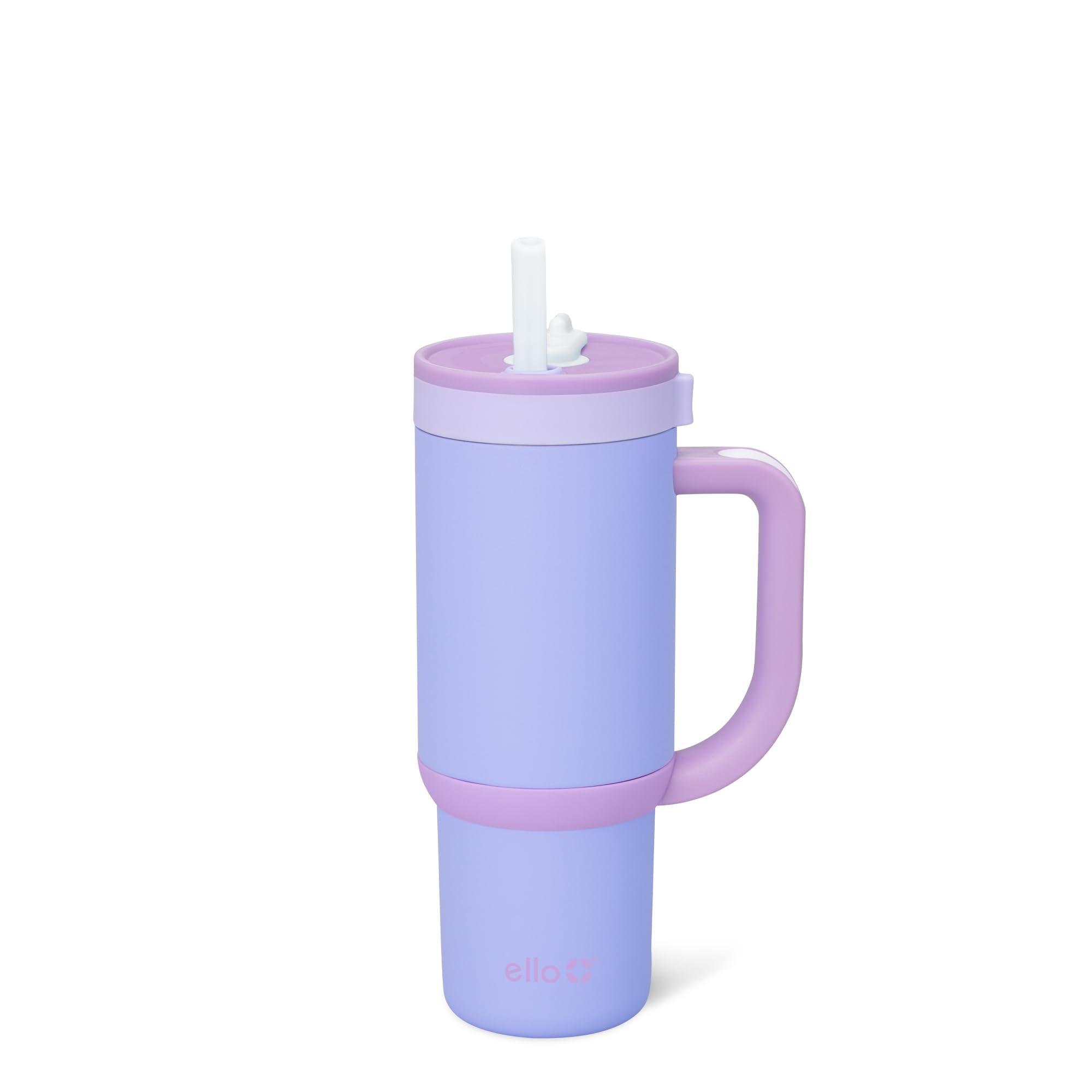 Ello Oasis 18oz Kids Tumbler with Handle & Retracting Straw, 100% Leakproof Reusable Insulated Stainless Steel Cup, Keeps cold f