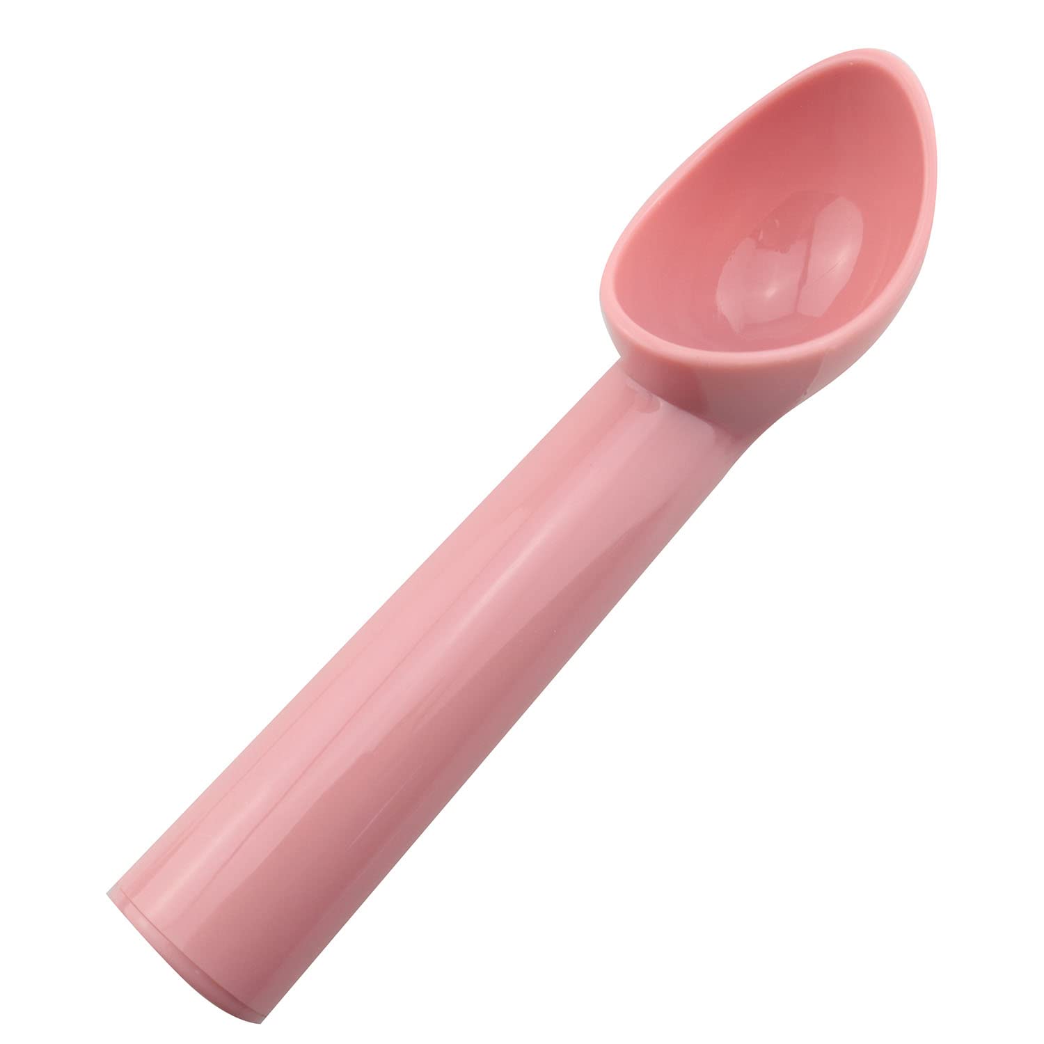 Jcbiz 4Pcs Plastic Ice Cream Scoop Fruit Spoons Melon Baller Watermelon Scooper Kitchen Accessories 4 Colors (Gray, Rose Pink, B