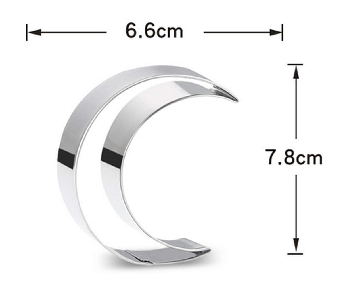 Eokoaiee 3Pcs Camel Moon Star Cookie Cutter Set - Stainless Steel