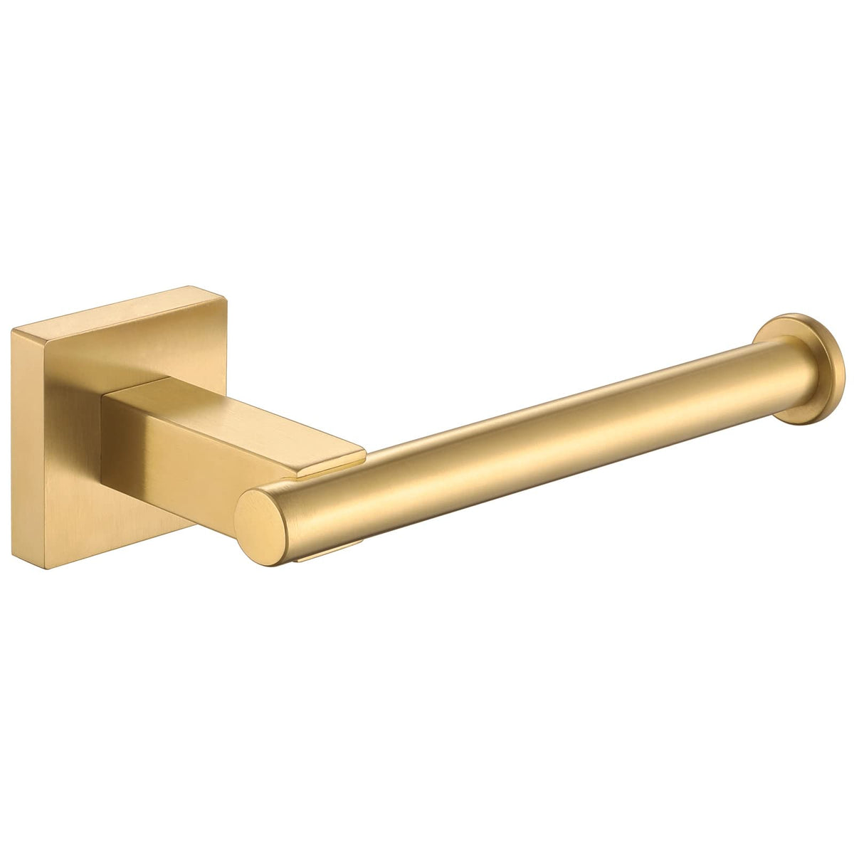 Suyar Brushed Gold Toilet Paper Holder, Sus 304 Stainless Steel Bathroom Toilet Paper Roll Holder Wall Mount