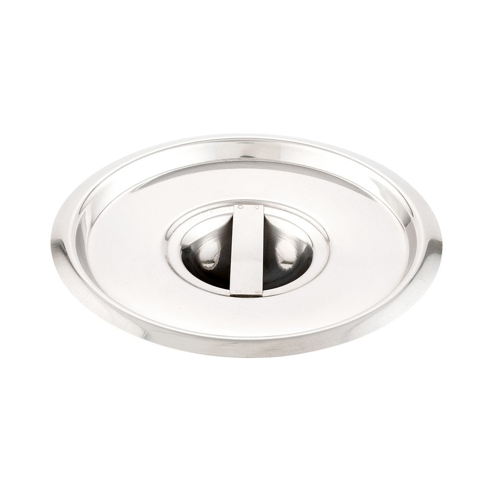 Restaurantware Lid Only: Met Lux Lid For 3.5 Quart Bain Marie 1 Stainless Steel Lid For Bain Marie Pot - Built-In Handle Pot Sol