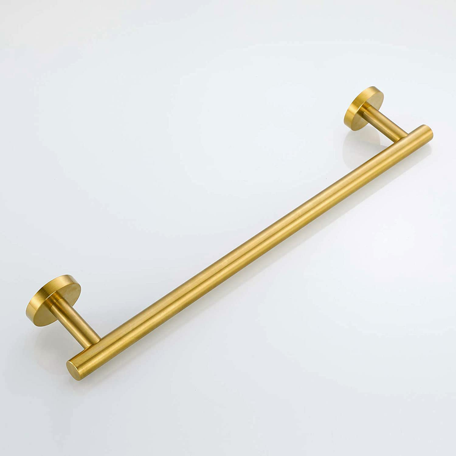 USHOWER Brushed Gold Towel Bar  18-Inch Towel Racks for Bathroom Wall-Mounted  SUS304 Stainless Steel Towel Rod Modern Home Decor (Total Length 20-Inch)