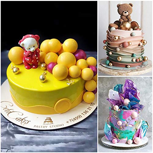 Gulinaza 3D Half Round Pearl Fondant Silicone Molds For Diy Cake Fondant Biscuit Cookies Sugar Pudding Chocolate Hard Candies De