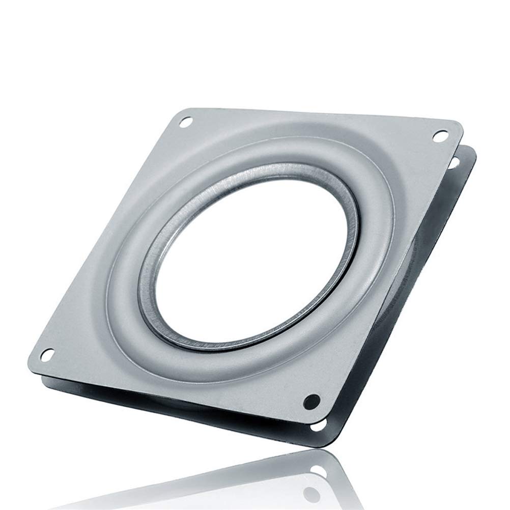 Odowalker Square 6 Inches Lazy Susans Turntable Bearings 500Lb Capacity Rotating Bearing Plate 5/16'' Thick Lazy Susan Hardware