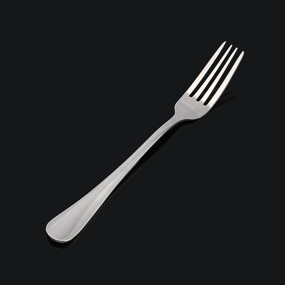 Lazooy Stainless Steel Dinner Forks Rustproof Silverware Dinner Table Fork For Dessert Lightweight Dishwasher Safe, Set Of 8