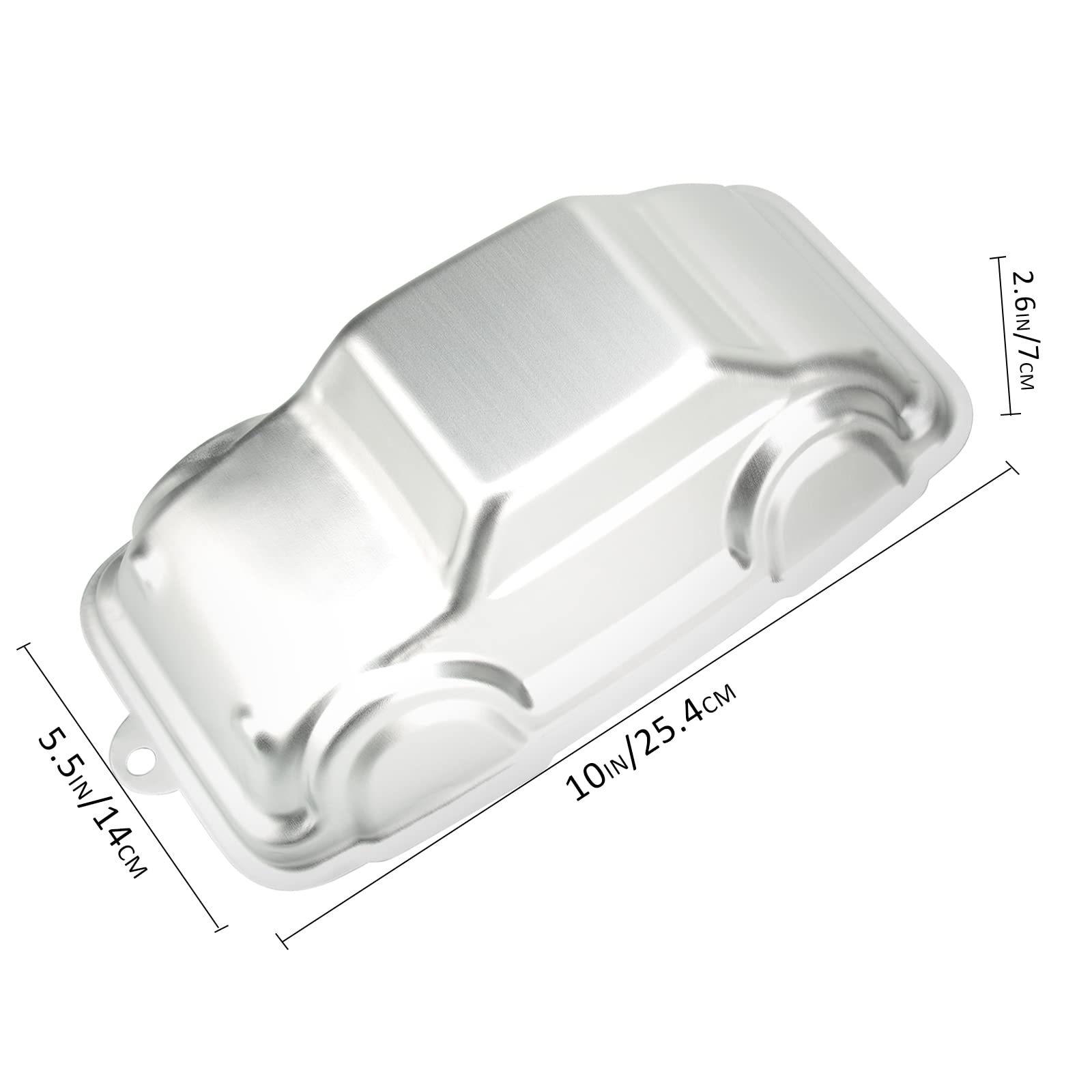 Sadyfon Car Shaped Cake Pan 3D Aluminum Nonstick Cake Decorating Mould Birthday Wedding Anniversary Party Cake Baking Pans Tins