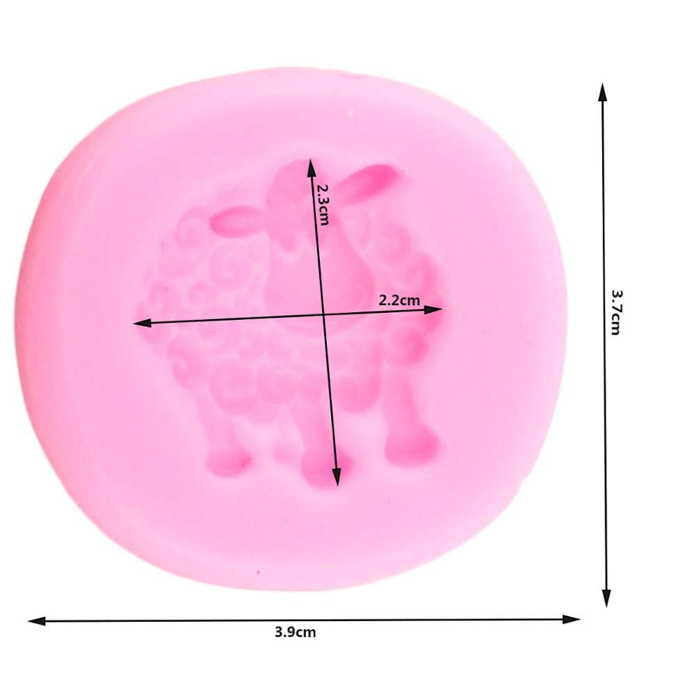 1Pc Cute Animal 3D Sheep Silicone Mold For Handmade Diy Pudding Epoxy Jello Cake Topper Decoration Crafting Tool Projects Jelly