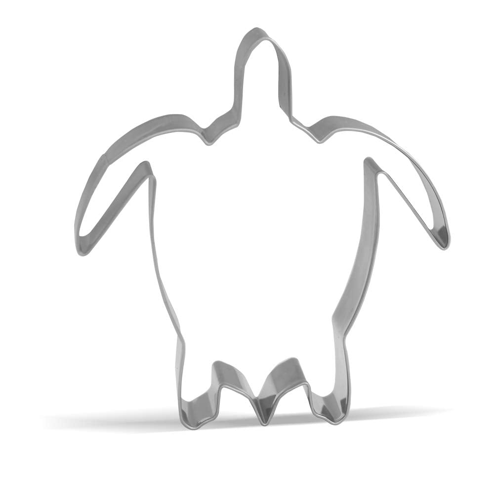 Keewah 3.8 Inch Sea Turtle Cookie Cutter - Stainless Steel