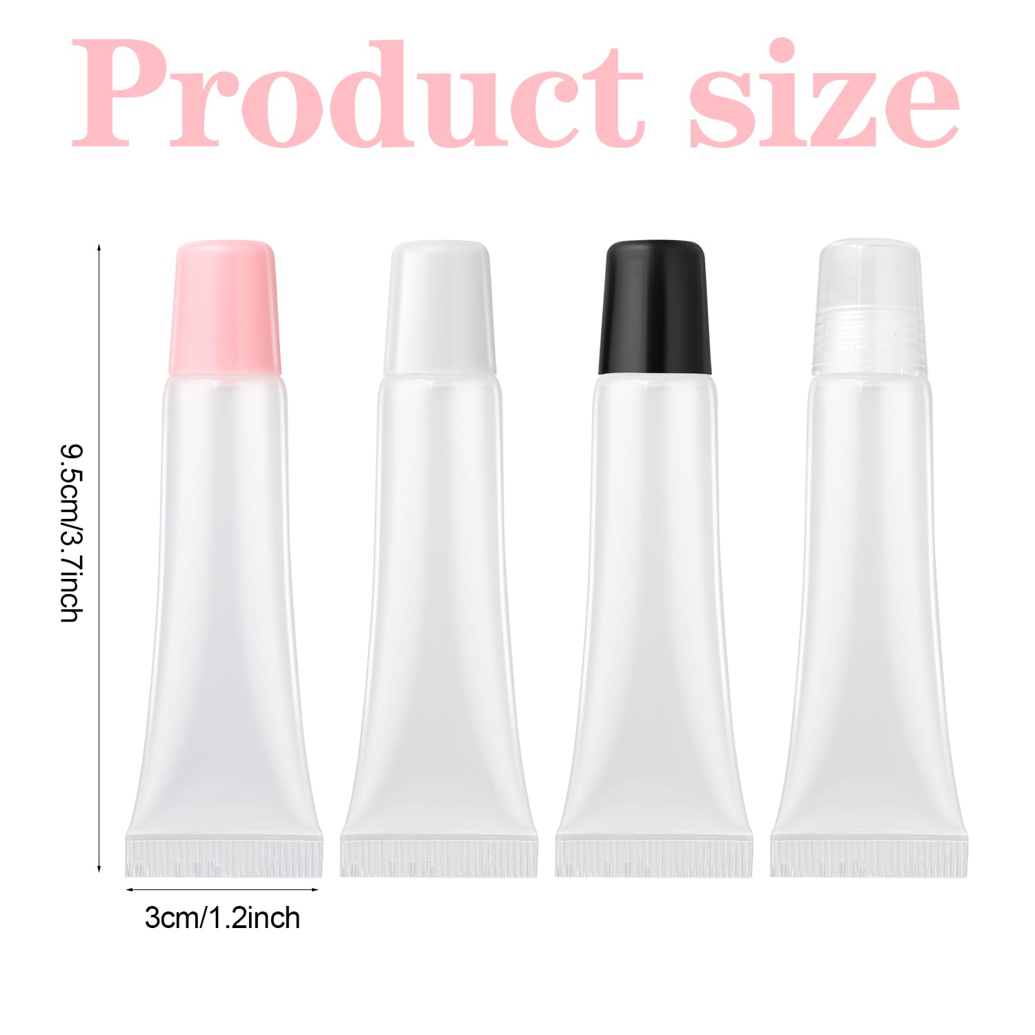 Empty Lip Gloss Tubes Empty 15Ml Clear Lip Balm Containers Empty Lip Balm Tubes Refillable Mini Lip Gloss Containers Empty Lip G