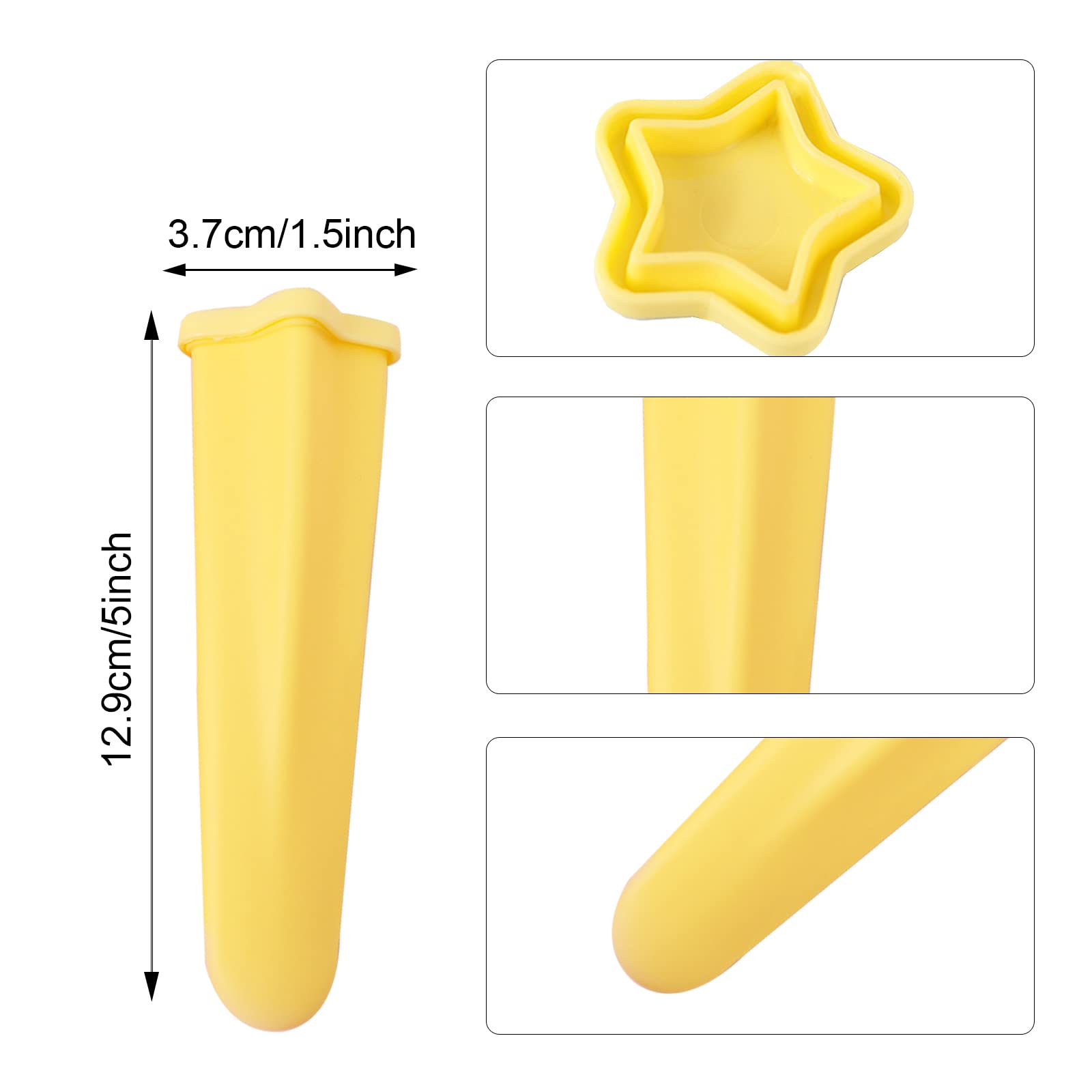 Silicone Ice Pop Molds, 8 Pcs Reusable Hand Held Silicone Ice Popsicles Makers For Kids, Multicolored Round Shaped Ice Pop Molds