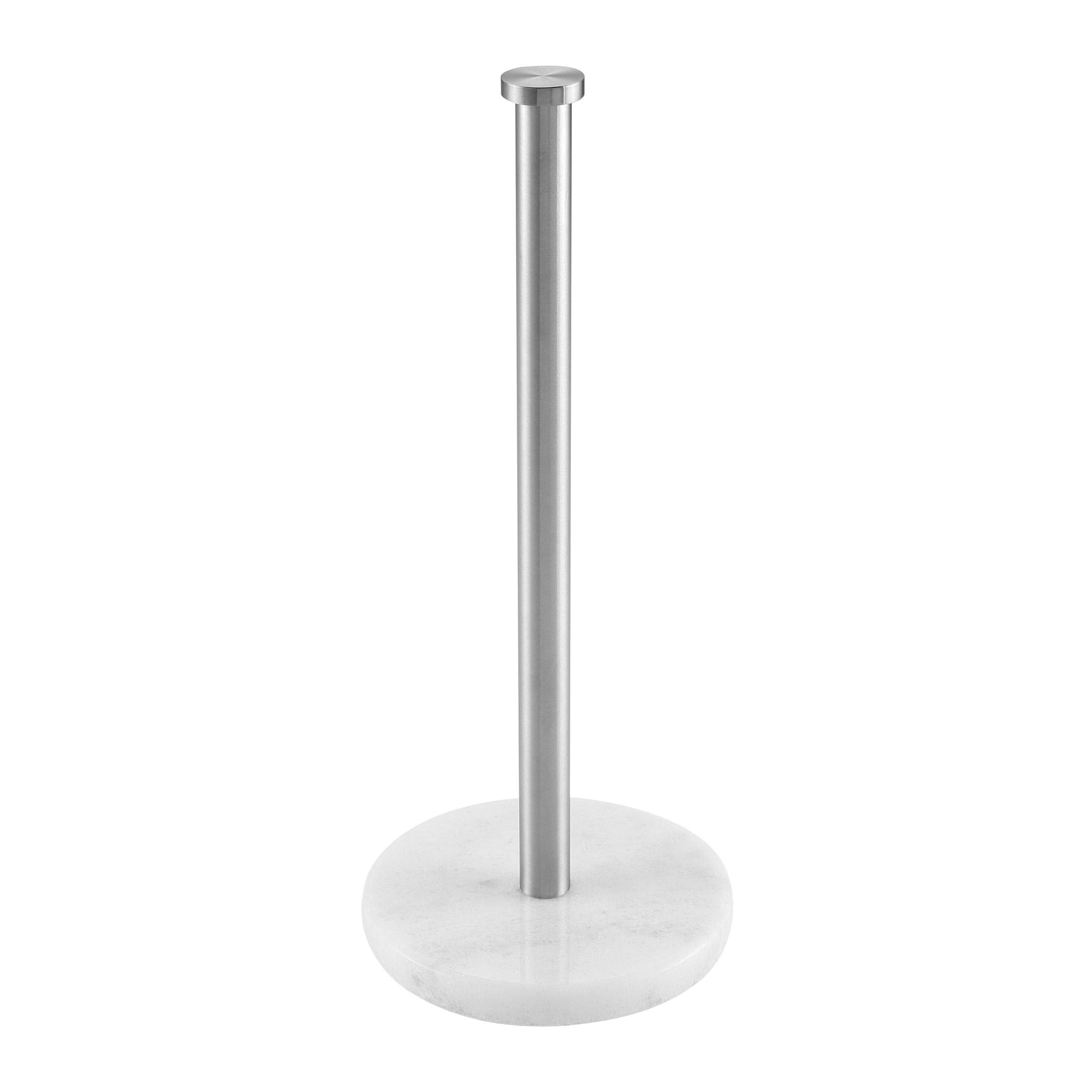 Kes Paper Towel Holder Countertop, Paper Towel Roll Holder Stand For Kitchen With Natural Marble Base Sus304 Stainless Steel For