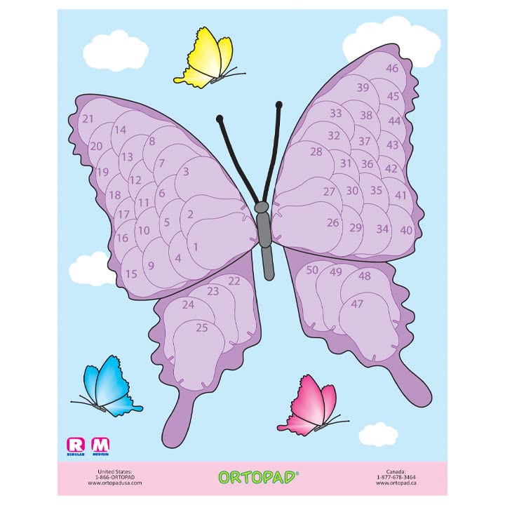 Ortopad Girls Reward Poster Pack, Includes 3 Posters, Hearts/Castle/Butterfly