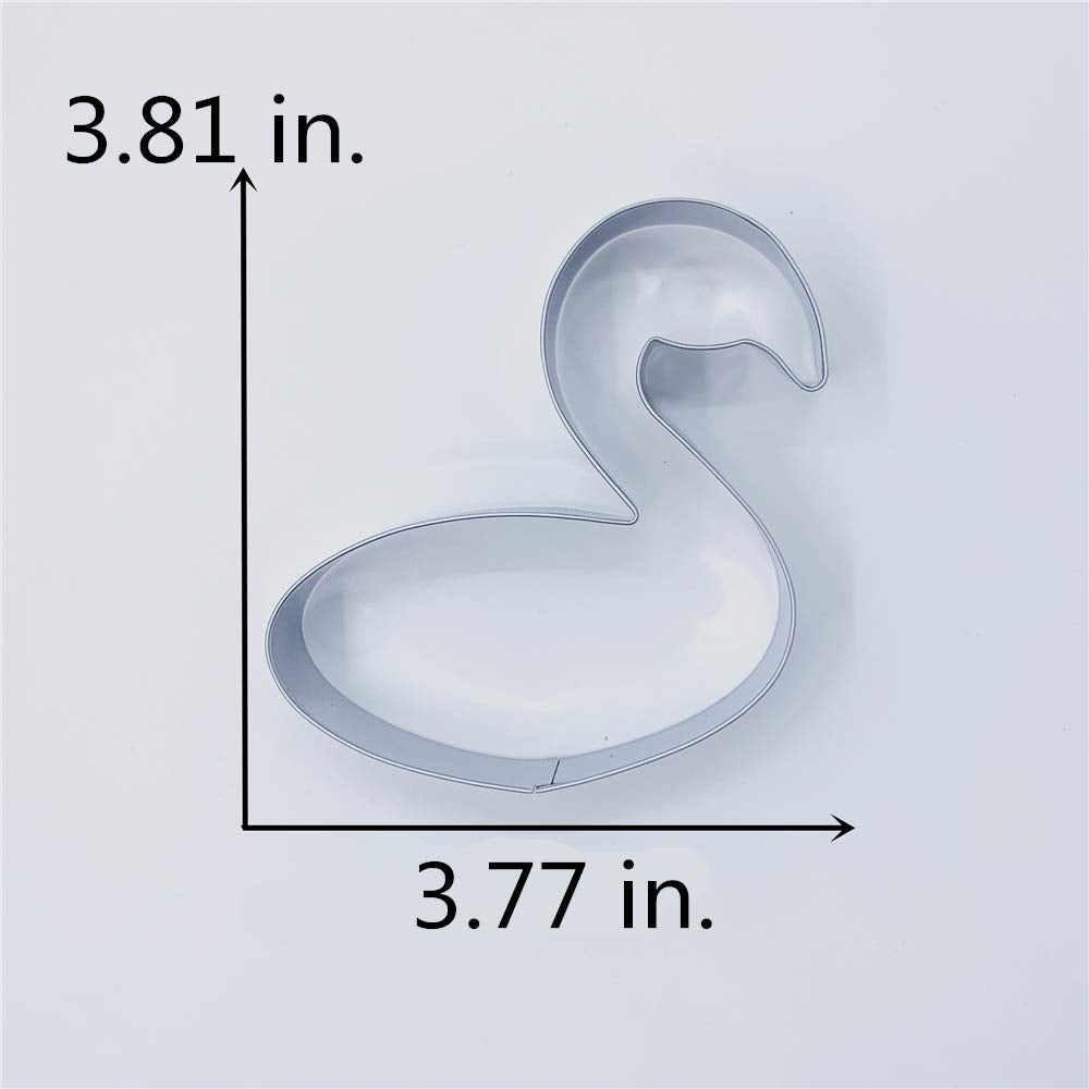 Liliao Flamingo Float Cookie Cutter - 3.8 X 3.9 Inches - Stainless Steel
