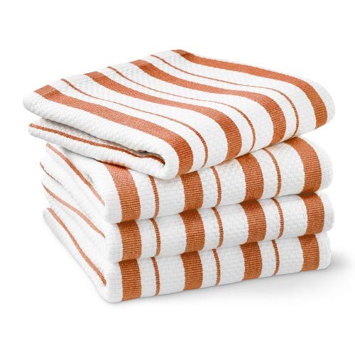 Williams-Sonoma Classic Striped Towels, Set Of 4 (Pumpkin Orange)