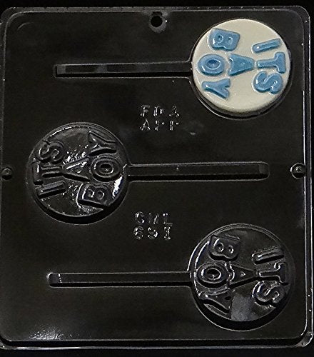 It'S A Boy Lollipop Chocolate Candy Mold Baby Shower 691 Gender Reveal