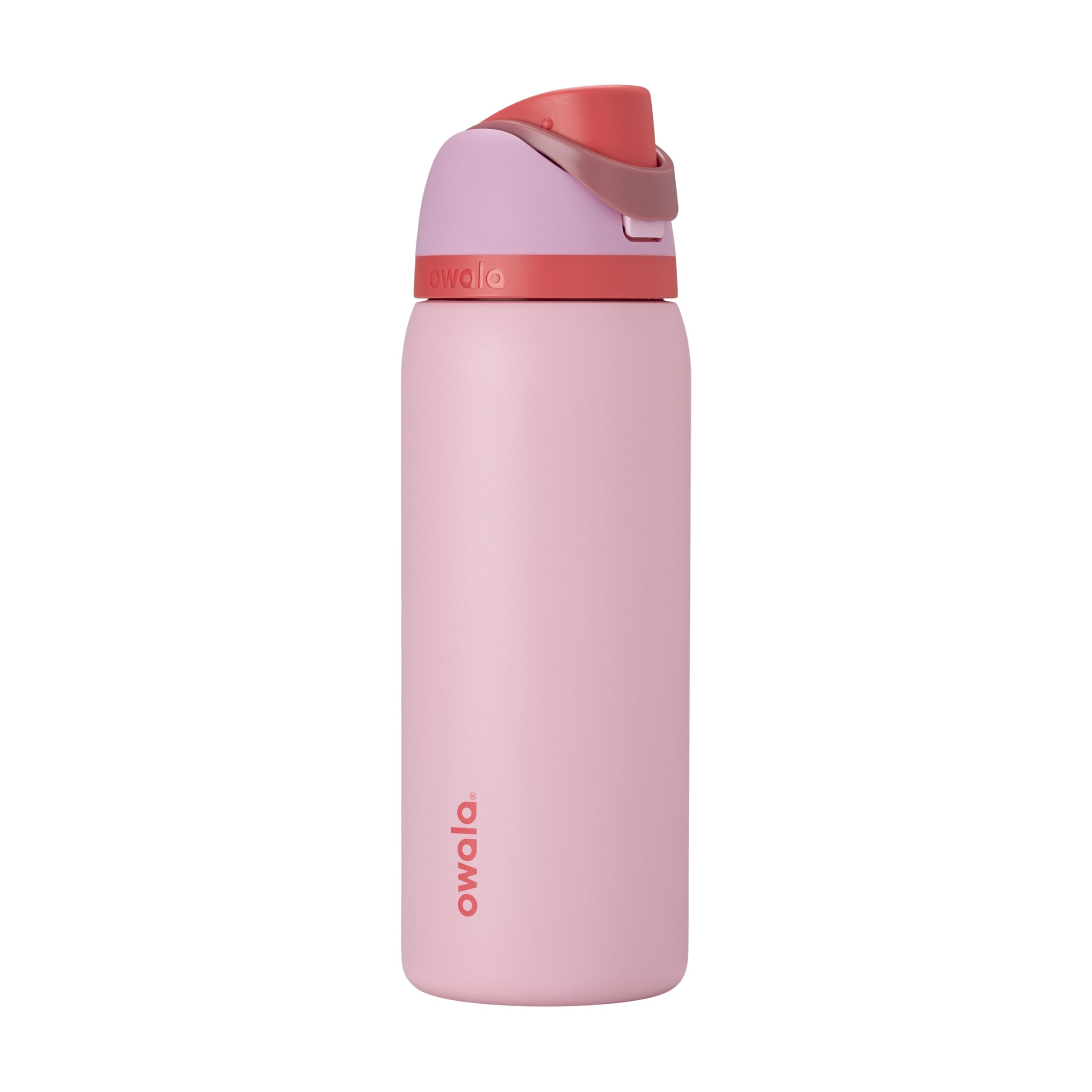 Owala FreeSip Insulated Stainless Steel Water Bottle with Straw for Sports and Travel, BPA-Free Sports Water Bottle, 32 oz, Pink