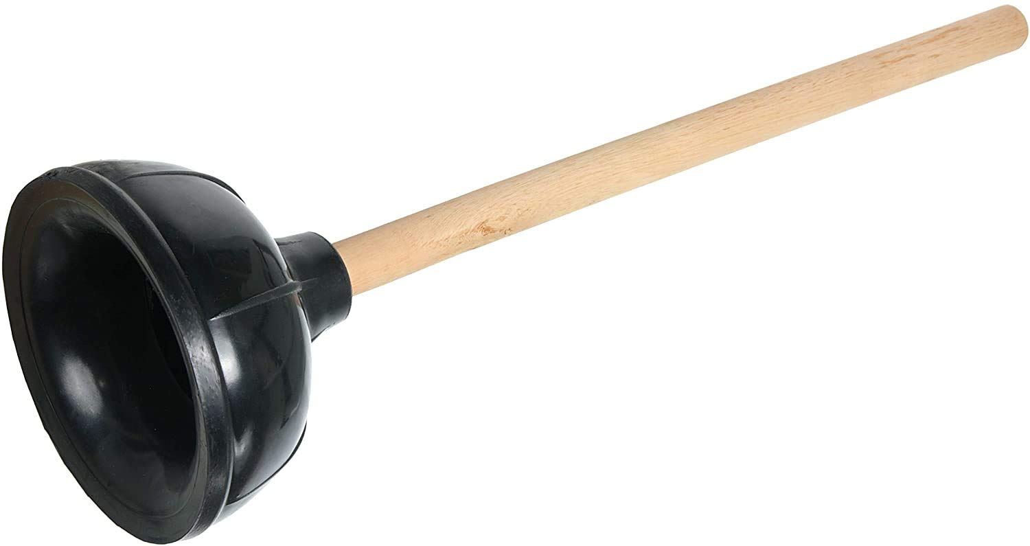Sofinni Heavy Duty Toilet Plunger Clogged, Unclog Sink Flange - Plungers For Bathroom - Dual Purpose Flap Drain Cleaner
