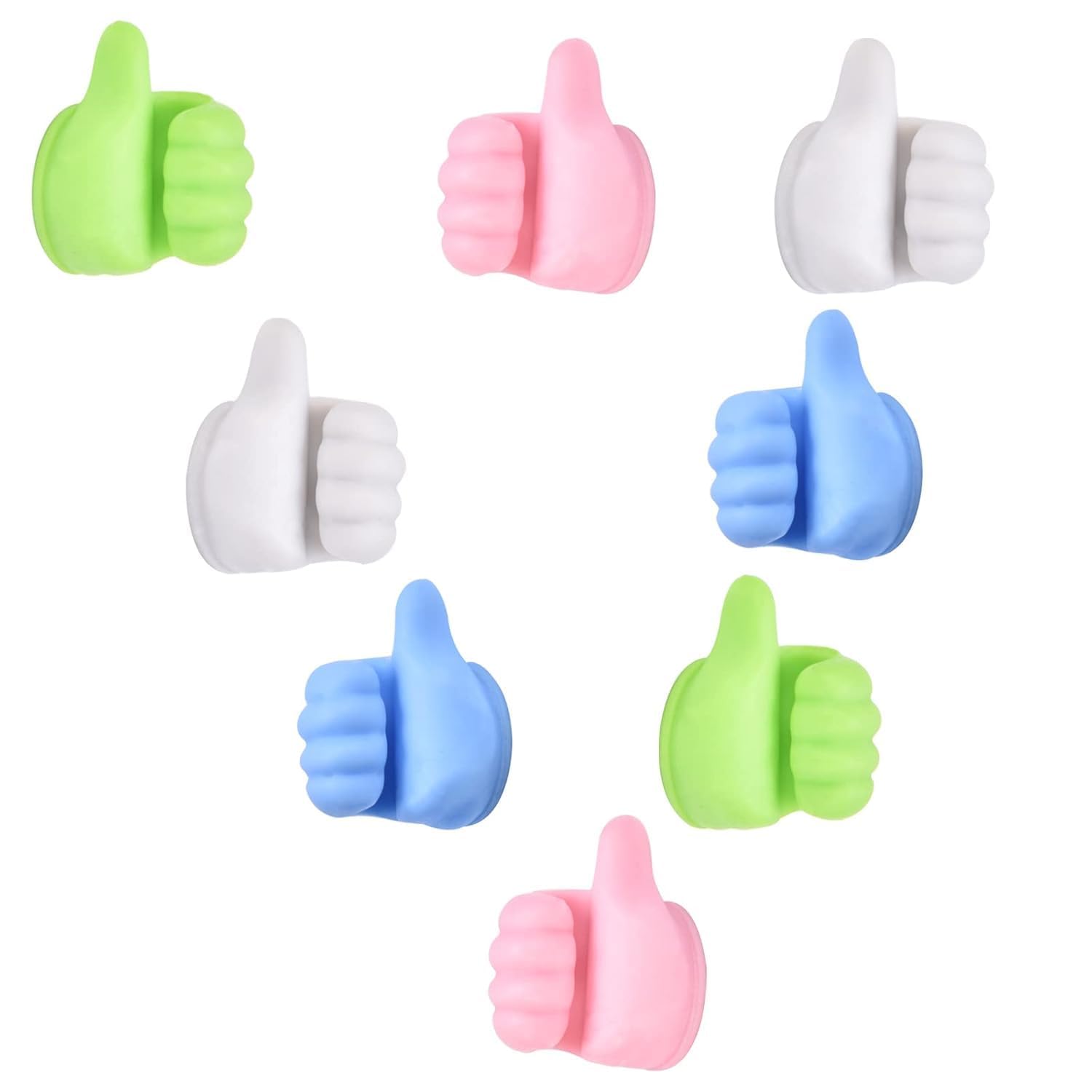 Bbd Kitchen Shop Silicone Wall Hook Creative Thumbs Up Shape Wall Hook, Multifunctional Thumb Hook Holder Cable Clip Organizer K