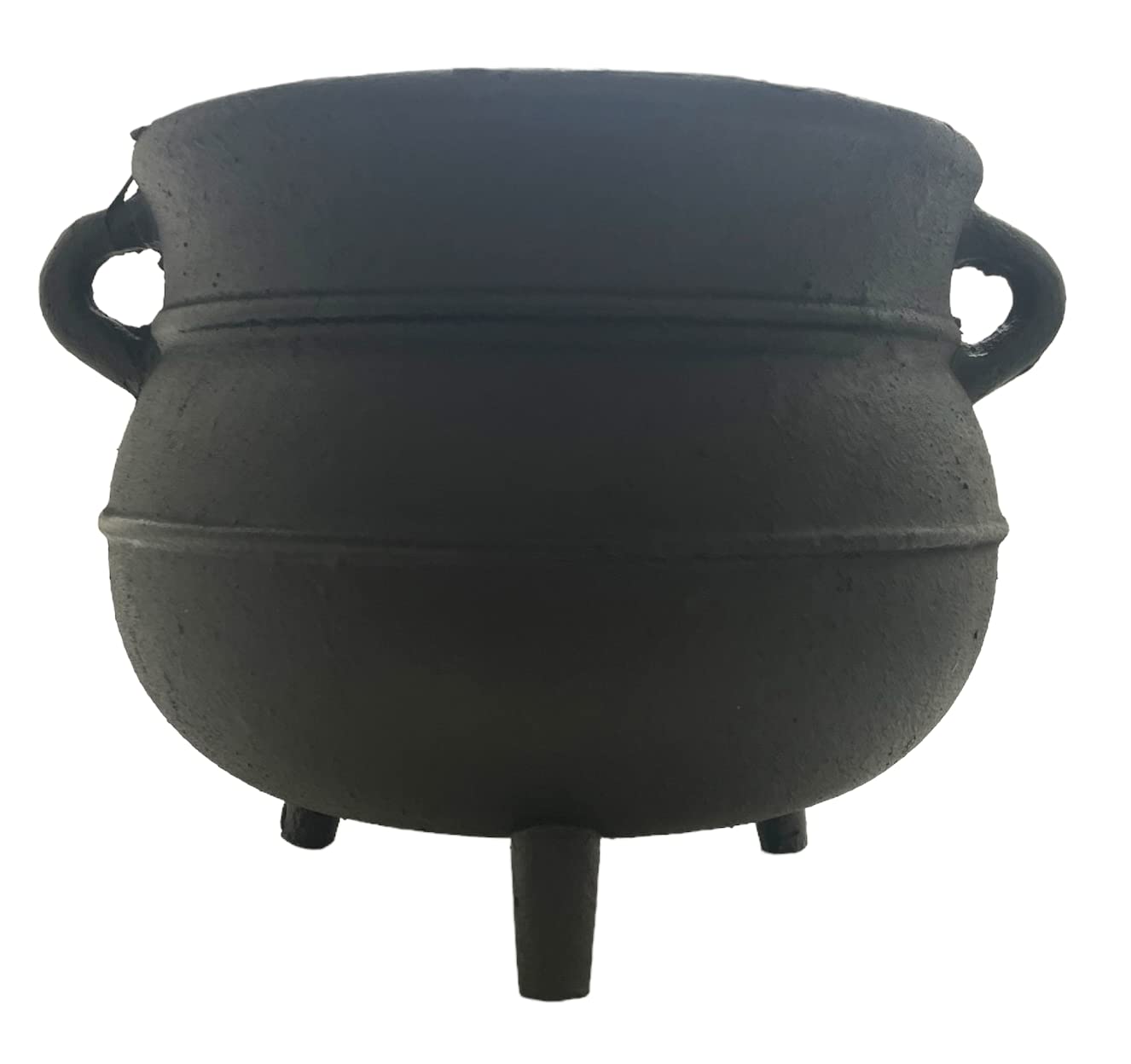Crystalo - Black Painted Cast Iron Cauldron Size- 7 ''D