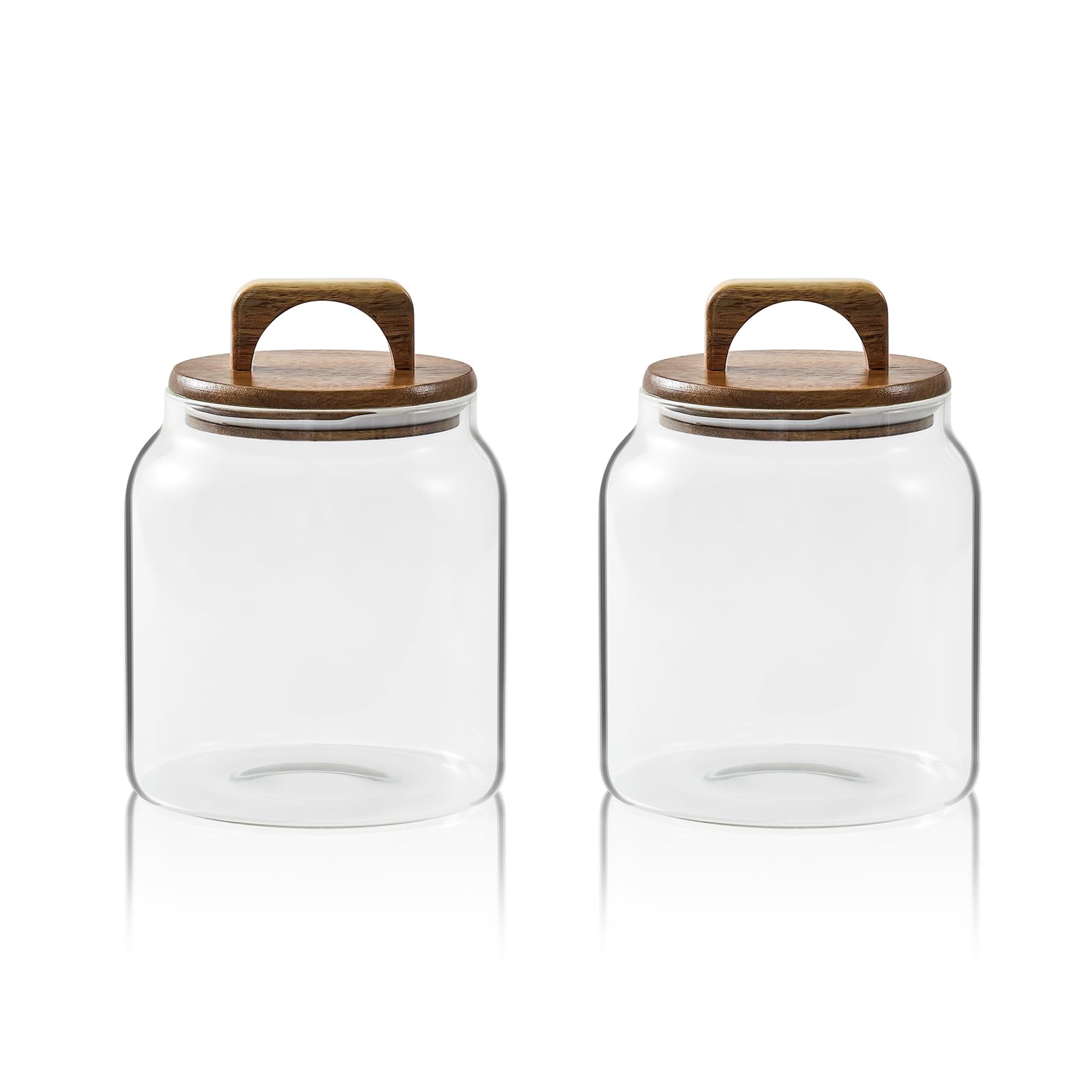 Sweejar Glass Jars for Laundry Room Organization, HalfGallon Laundry Pods Container, Glass Food Storage Jars with Airtight Lid,
