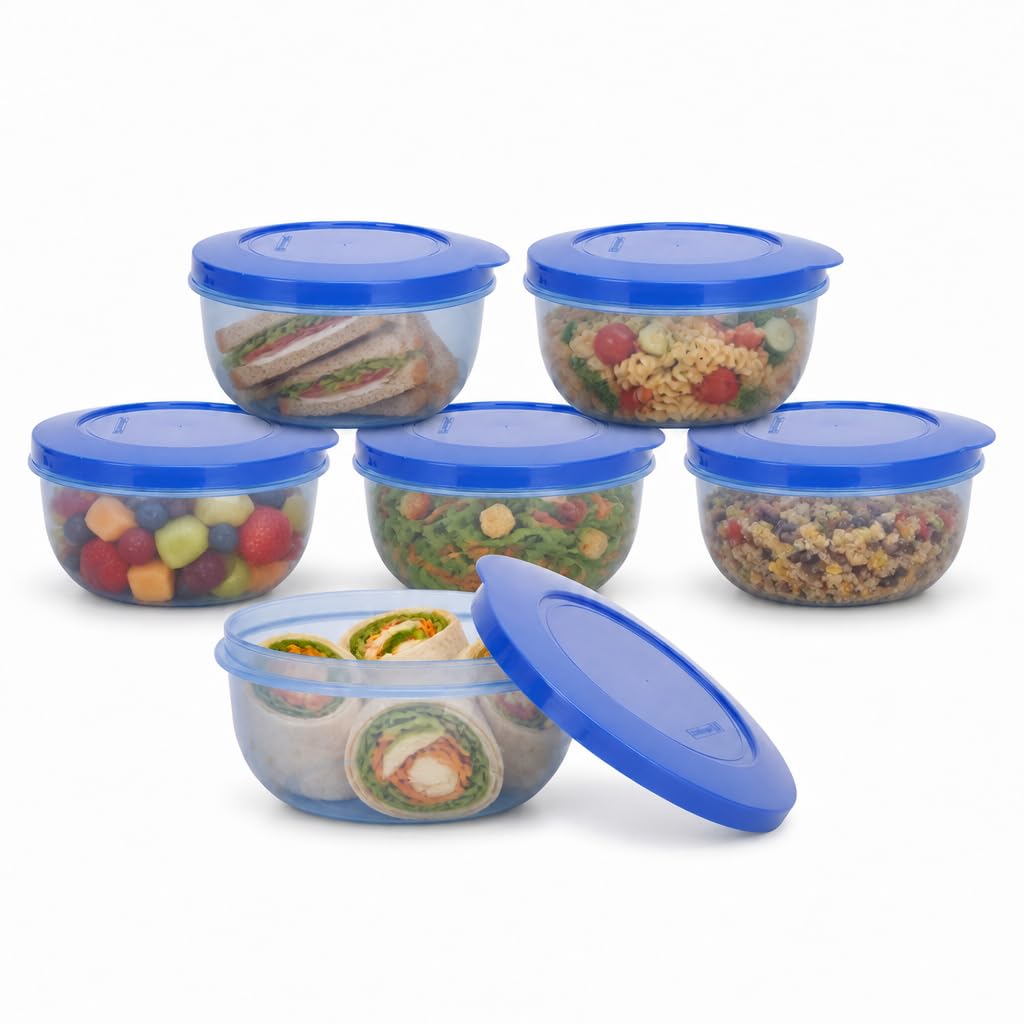 Cutting Edge 600Ml Eco Storage Container & Organizer Set Of 6 (Light Blue)