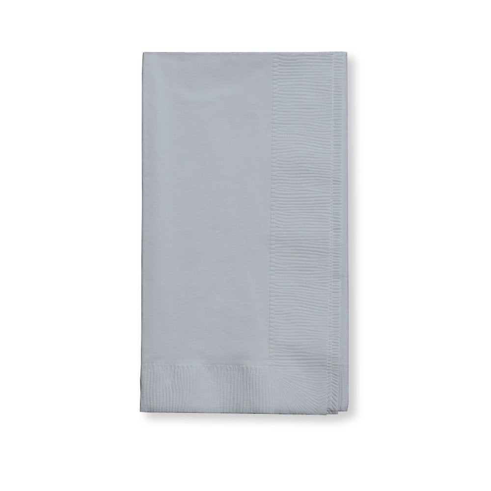 Creative Converting Touch Of Color 100 Count 2-Ply Paper Dinner Napkins, Shimmering Silver - 273281