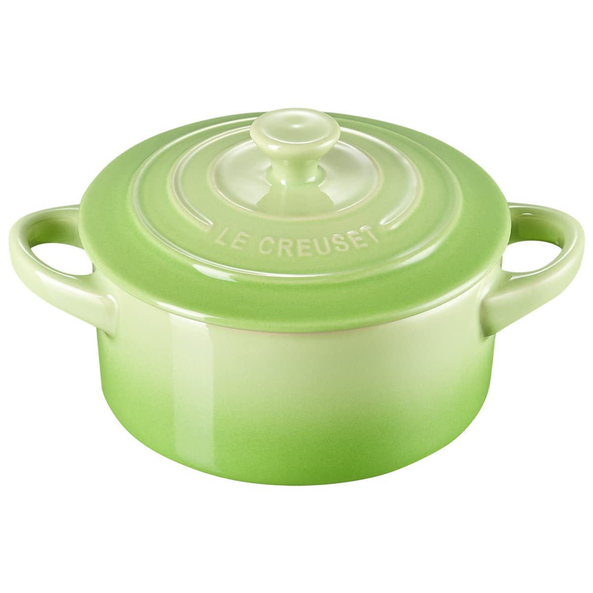 Le Creuset Stoneware Mini Round Cocotte, 8 Oz., Palm