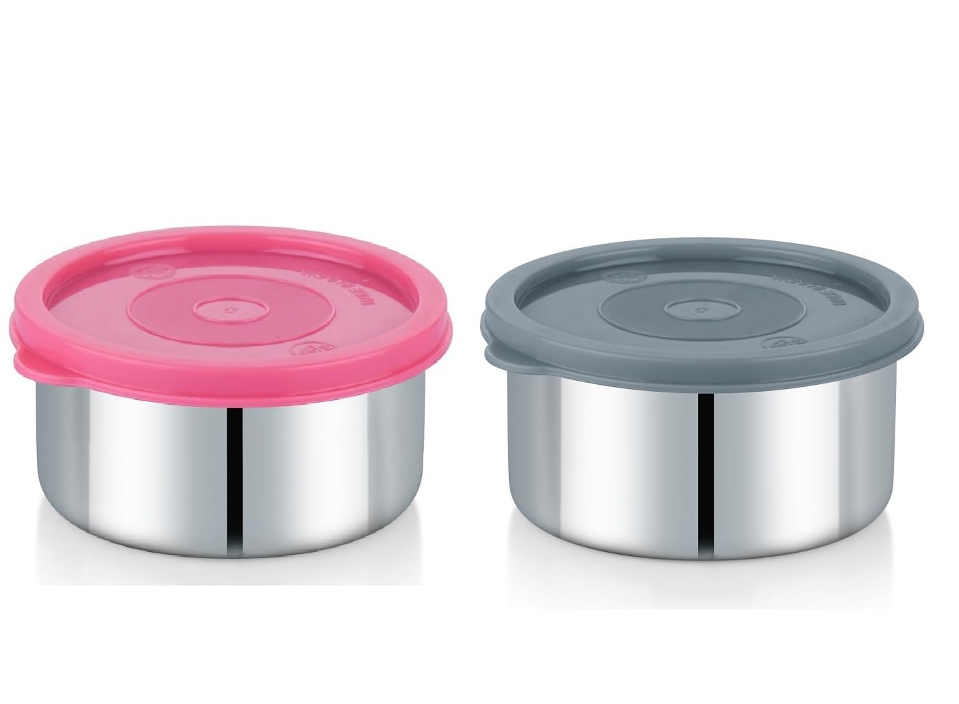 Foliam Leak Proof Click And Seal Lock Stainless Steel Storage/Air Tight Tiffin Container/Lunch Container With Lid (Ld-2) 450Ml
