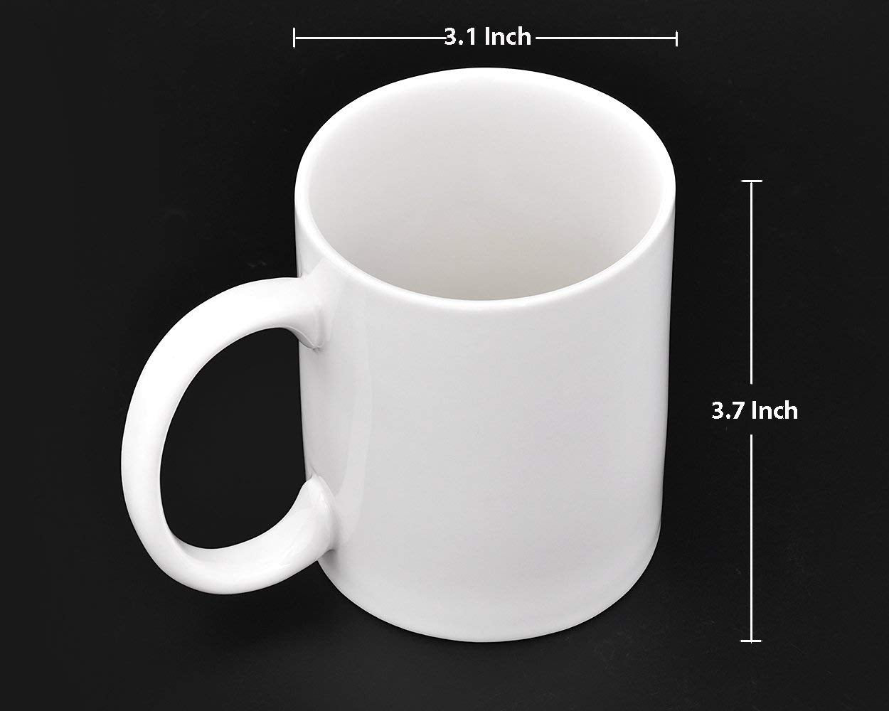 LYOFOX Up Yours Mug Thumbs Up Ceramic Middle Finger Coffee Cup 14 Ounces Milk Tea Funny Coffee Gift Mug for New Year, Christmas,