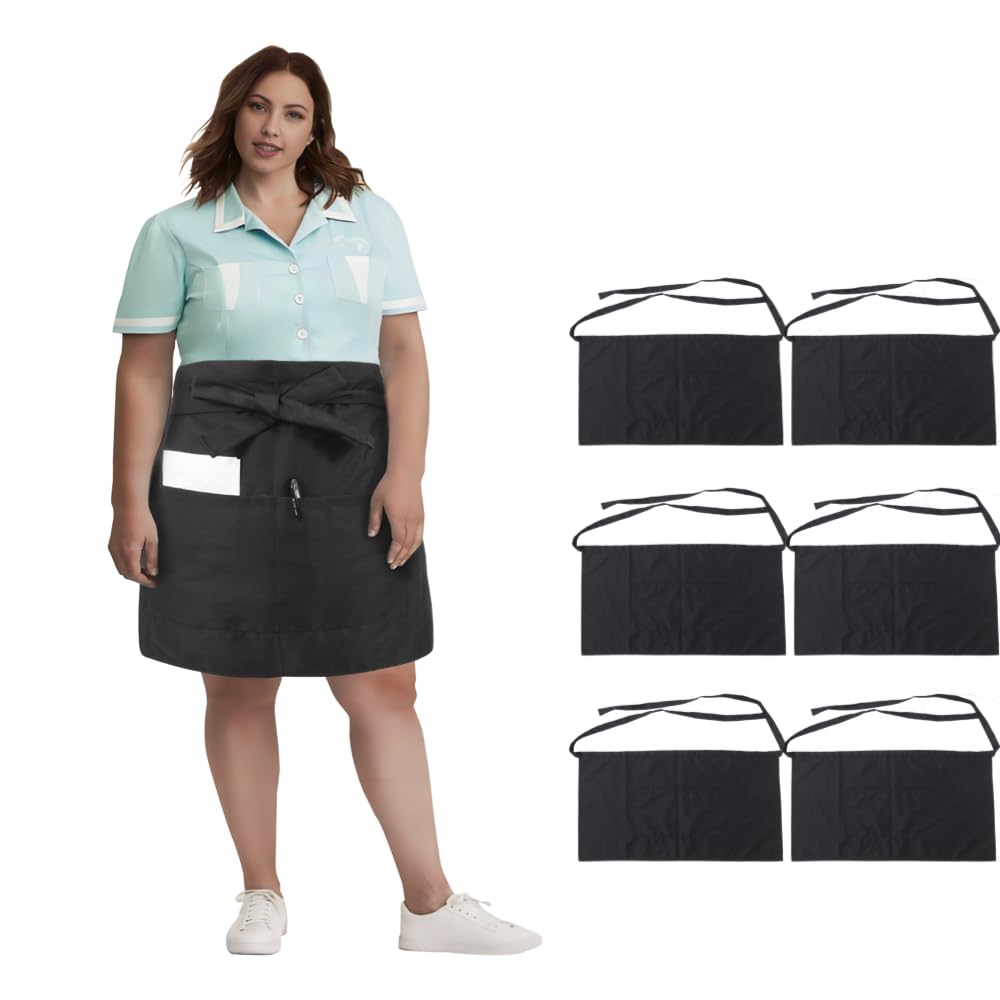 Urby Waist/Half Aprons For Women With Pockets Plus Size Apron Xl Xxl Or Waist W40+, Mandiles Para Mujer Para Trabajo, Extra Larg