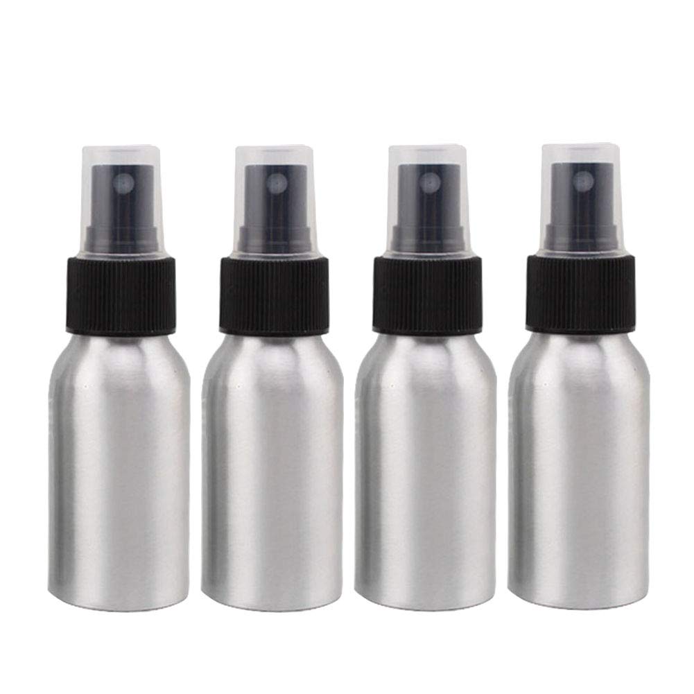Furnido 1.72Oz Aluminium Essential Oil Spray Bottle Refillable Perfume Fine Mist Atomiser Empty Beauty Metal Spray Bottles Cosme