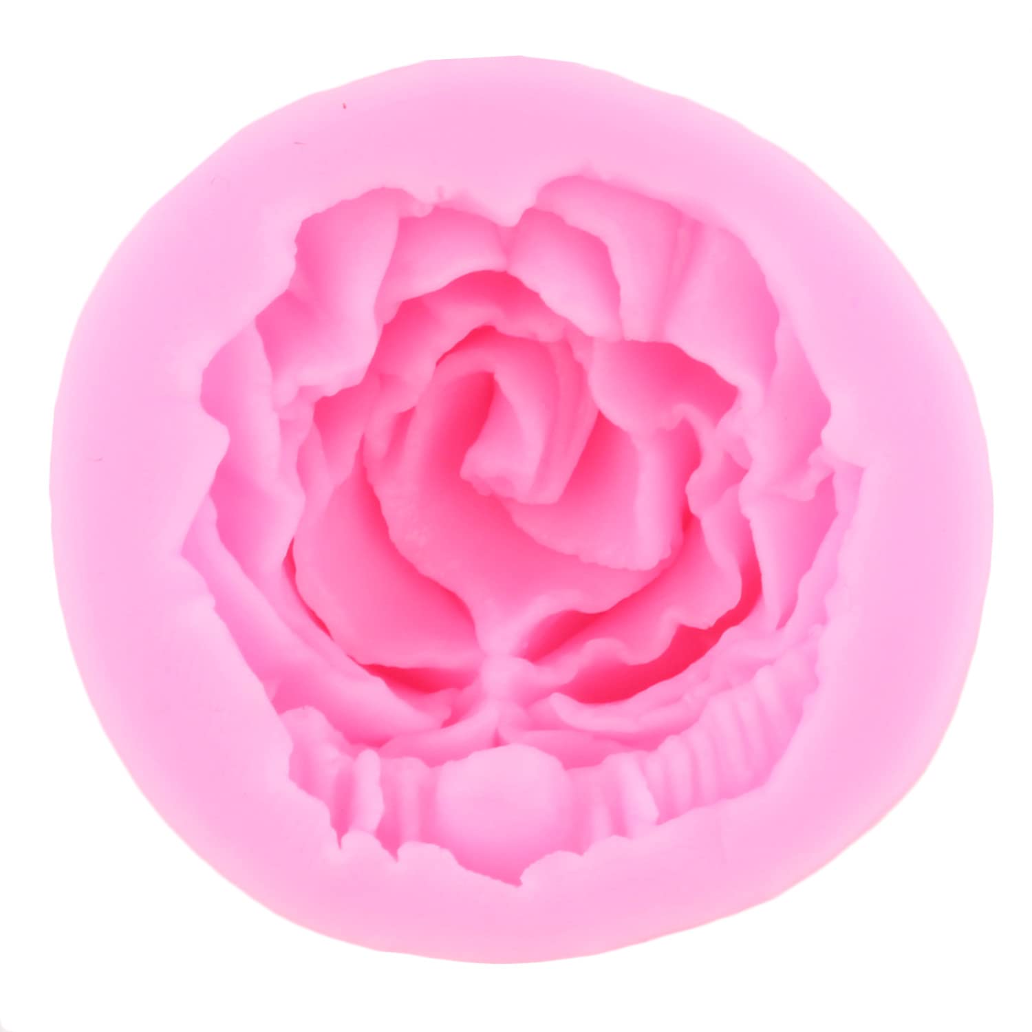 Miyahouse 3D Bloom Rose Flower Fondant Silicone Molds For Cake Decoration Cupcake Topper Candy Chocolate Polymer Clay Soap Candl