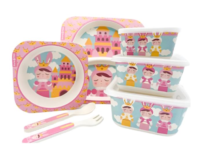 Bamboo Fiber - Kids Super Dining Combo 7pk, Metoo