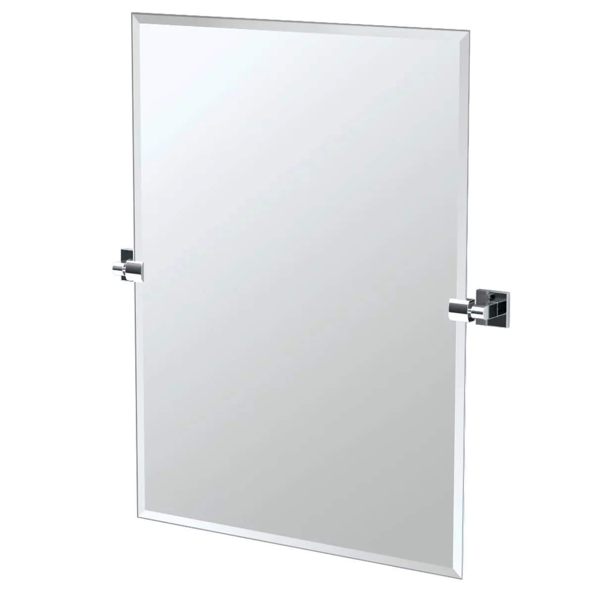 Gatco 4059S Elevate Frameless Rectangle Mirror, Chrome, 31.5''H