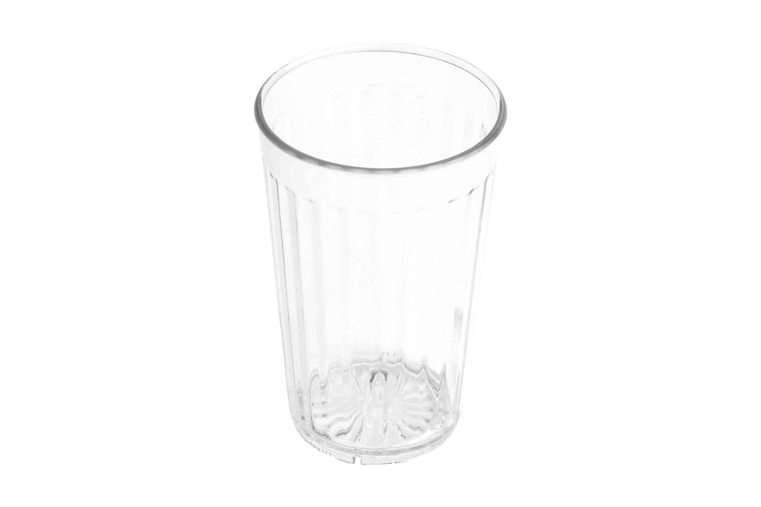 G.E.T. 8812-1-Cl-Ec Heavy-Duty Shatterproof Plastic Faceted Tumblers, 12 Ounce, Clear (Set Of 4)