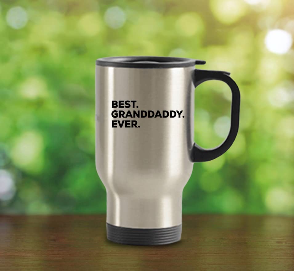 Spreadpassion Granddaddy Travel Mug, Best Granddaddy Ever, Granddaddy Gifts, 14Oz Stainless Steel Tumbler, Granddaddy Tumbler, B