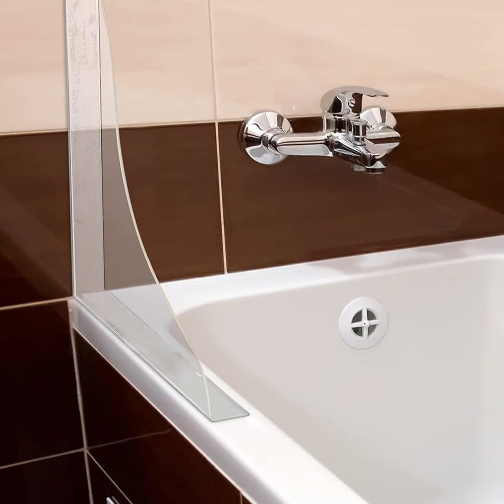 Muzhupguz Pcs Bathroom Shower Splash Guard For Tub, Bathtub Water Guards, Shower Water Guard For Bathtub Splash Guard Removable,
