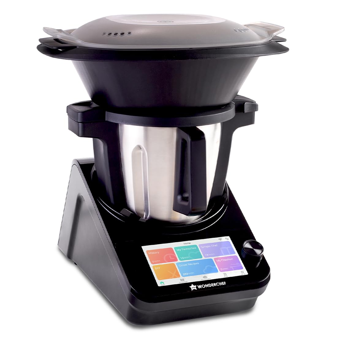 Wonderchef Chef Magic Kitchen Robot, Automatic Cooking Assistant, 500+ Recipes By Chef Sanjeev Kapoor, 15+ Cooking Modes, Create