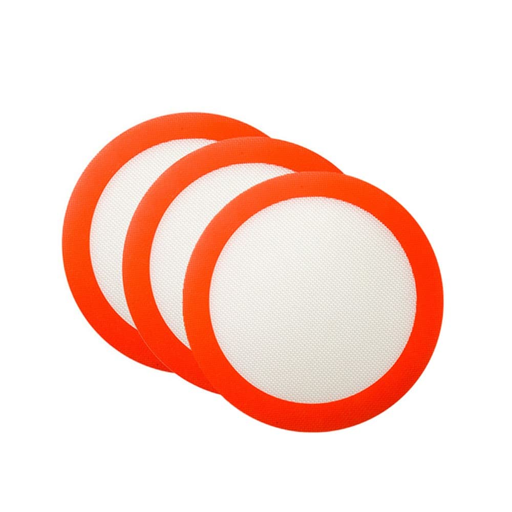 3Pcs Silicone Baking Mats,9 Inch Round Silicone Mats,Cake Pan,Non-Stick Silicone Baking Sheet Liner,Reusable Heat Resistant Baki