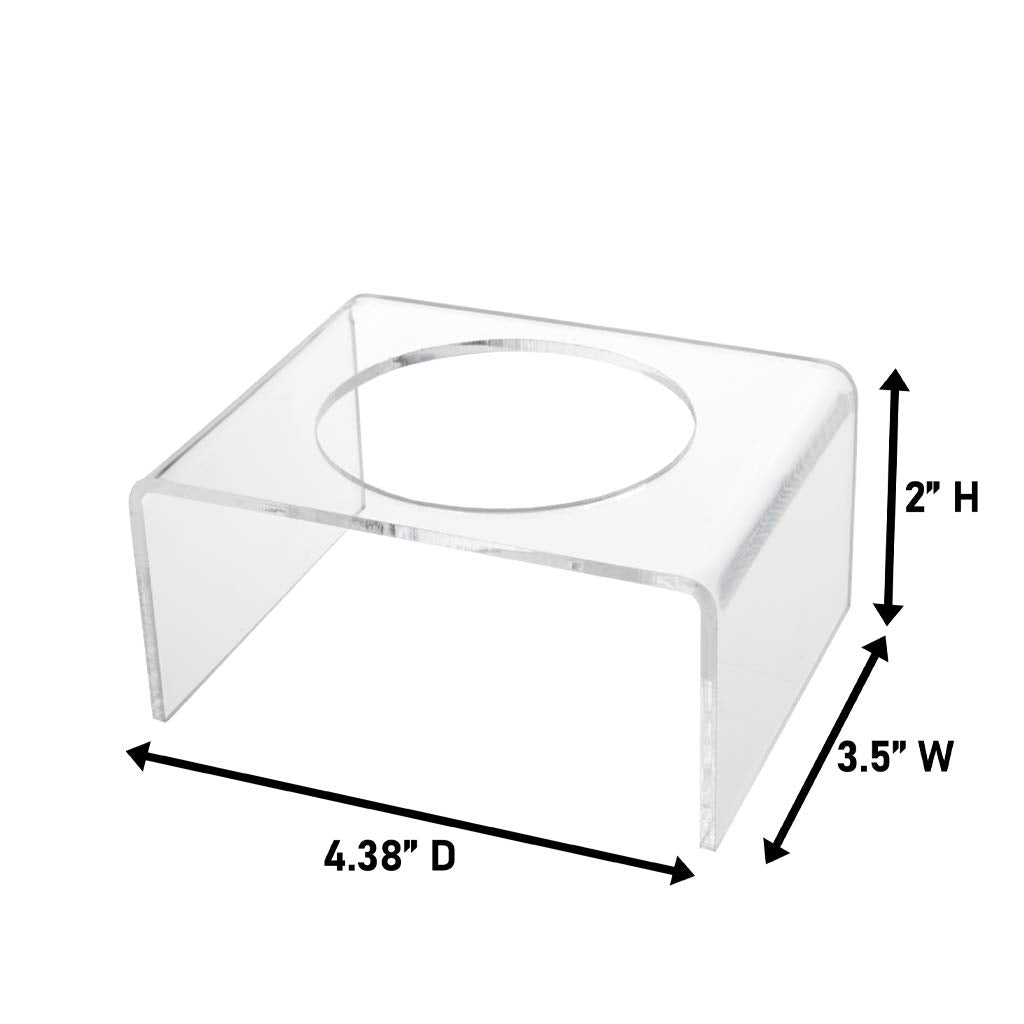 Shaved Ice Flower Cup Holder Display Stand Clear