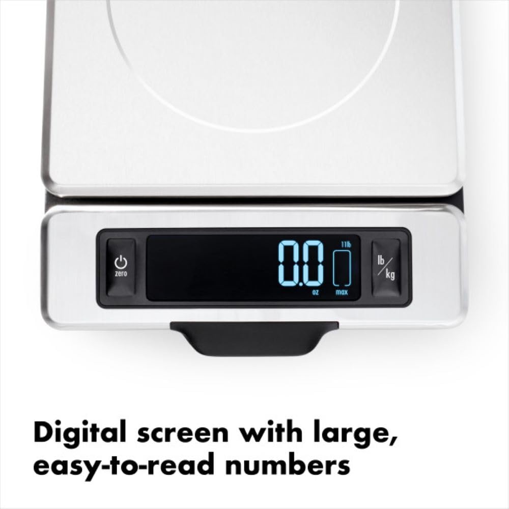 Oxo Good Grips 11-Pound Stainless Steel Food Scale With Pull-Out Display