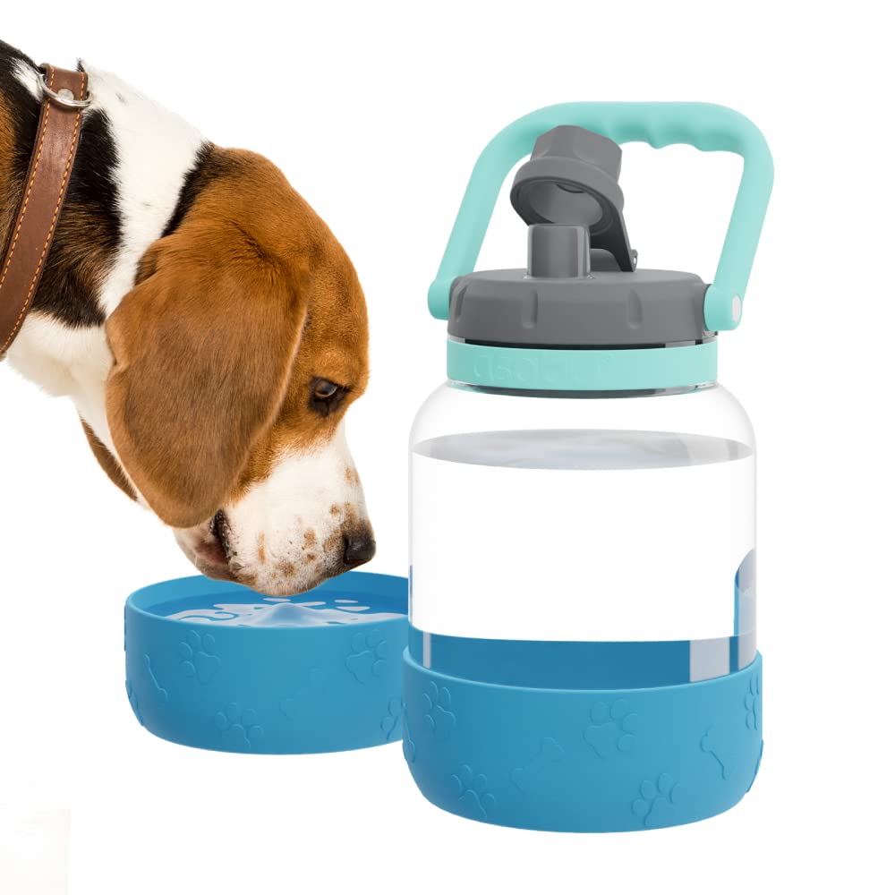 Asobu Buddy Bottle a Stainless Steel Insulated Water Bottle for with Removable Dog Water Bowl and Dog Food and Treat Storage Bow