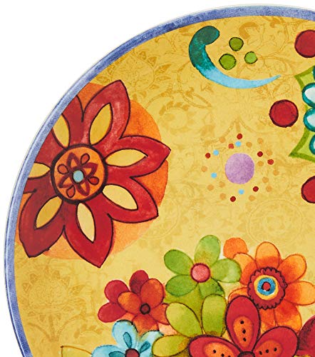Certified International Tunisian Sunset Salad/Dessert Plates (Set Of 4), 8.75'', Multicolor