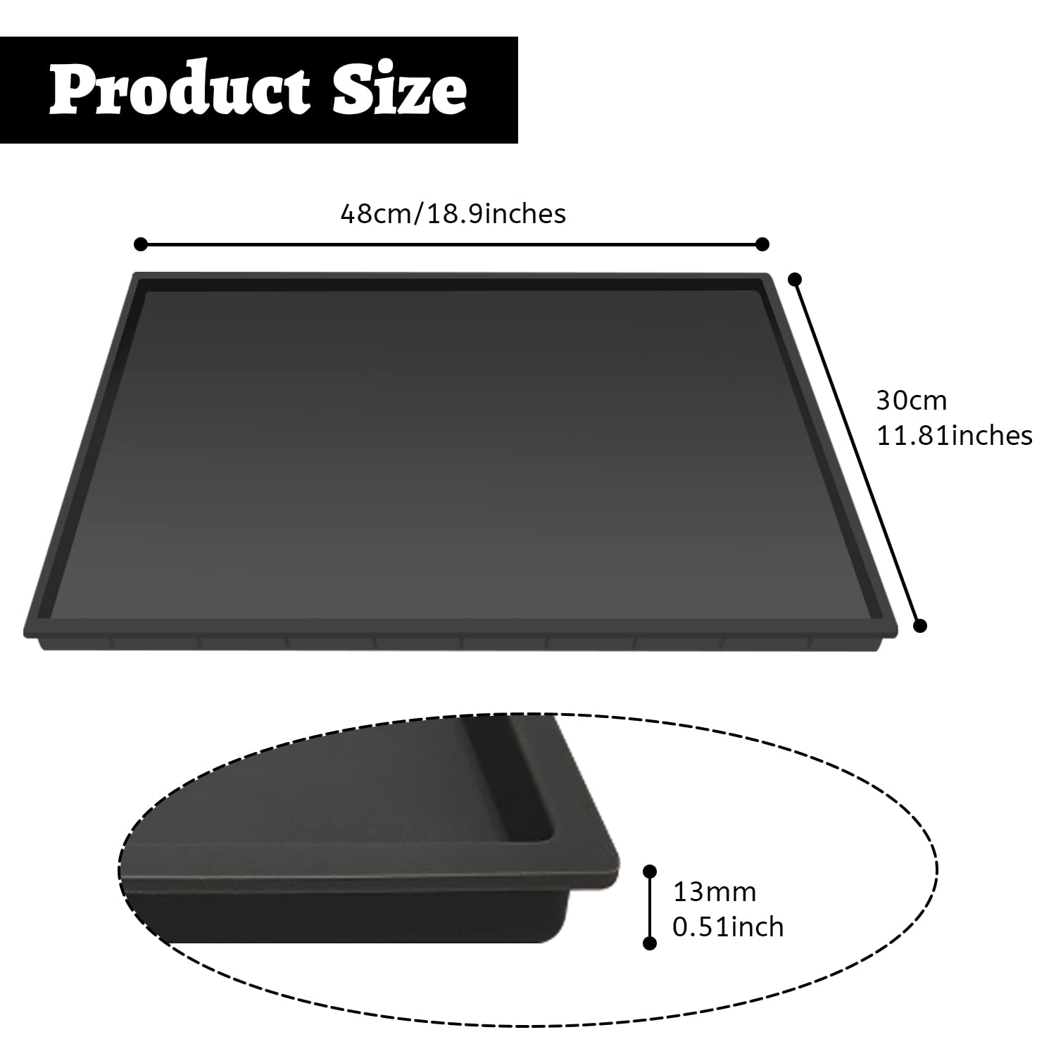 Pivby Silicone Mat Under Coffee Machine With Lip Coffee Maker Appliance Automatic Machines Espresso Accessory Black Multifunctio