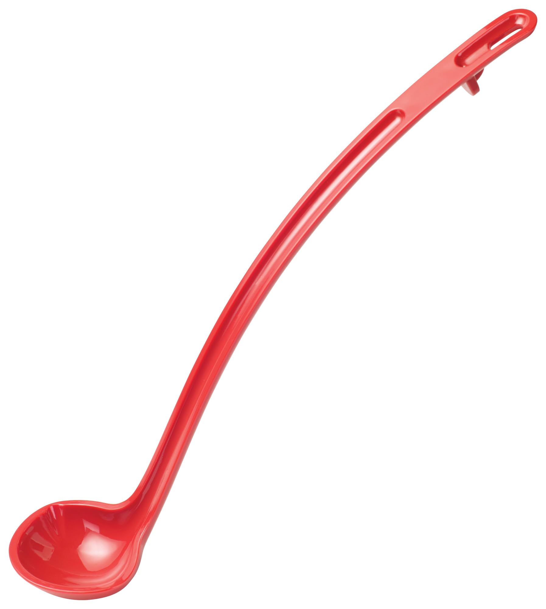 Winco One Piece Dual Spout Plastic Ladle, 1 Ounce, 13, Red Tail