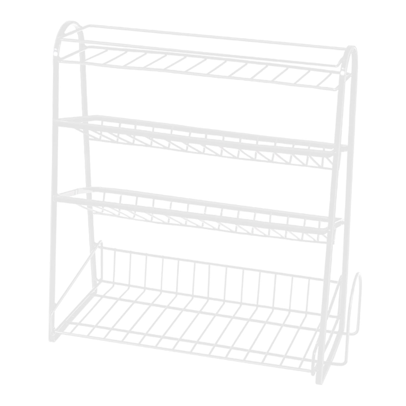 Myaddiction Spice Rack Organizer Portable Bathroom Vanity Organizer For Bathroom Cabinet White