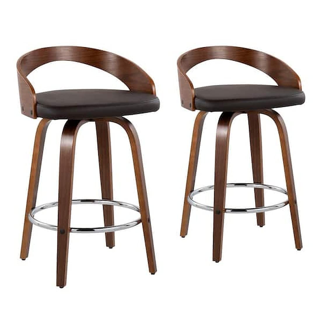 My Art Design  Elegant Waterfall Type Wooden Legs Bar & Kitchen Stool Chair For Home Office Cafe Restaurant Dinning (2)