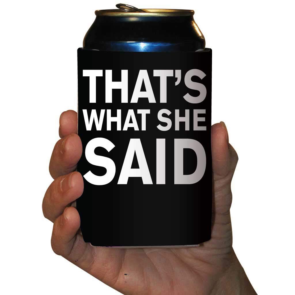 Victorystore Can Coolers: Custom Engagement Party Can Coolers That'S What She Said Wedding Engagement Can Coolers (25)